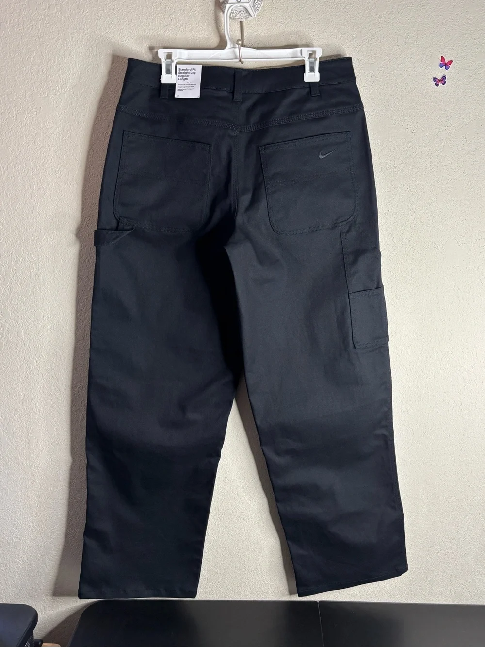 Nike Life Carpenter Pants Jeans FB7198-010 Black size 36 X 31